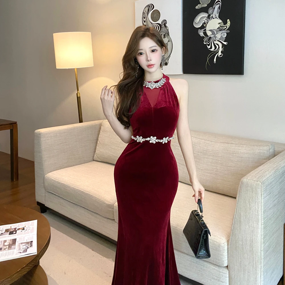Bla Velvet Sexy Evening Gown for Women High Waist Slim Fit Fi Tail Dr Birthday Par Long Skirt Body a Dr
Bla Velvet Sexy Evening Gown for Women High Waist Slim Fit Fi Tail Dr Birthday Par Long Skirt Body a Dr