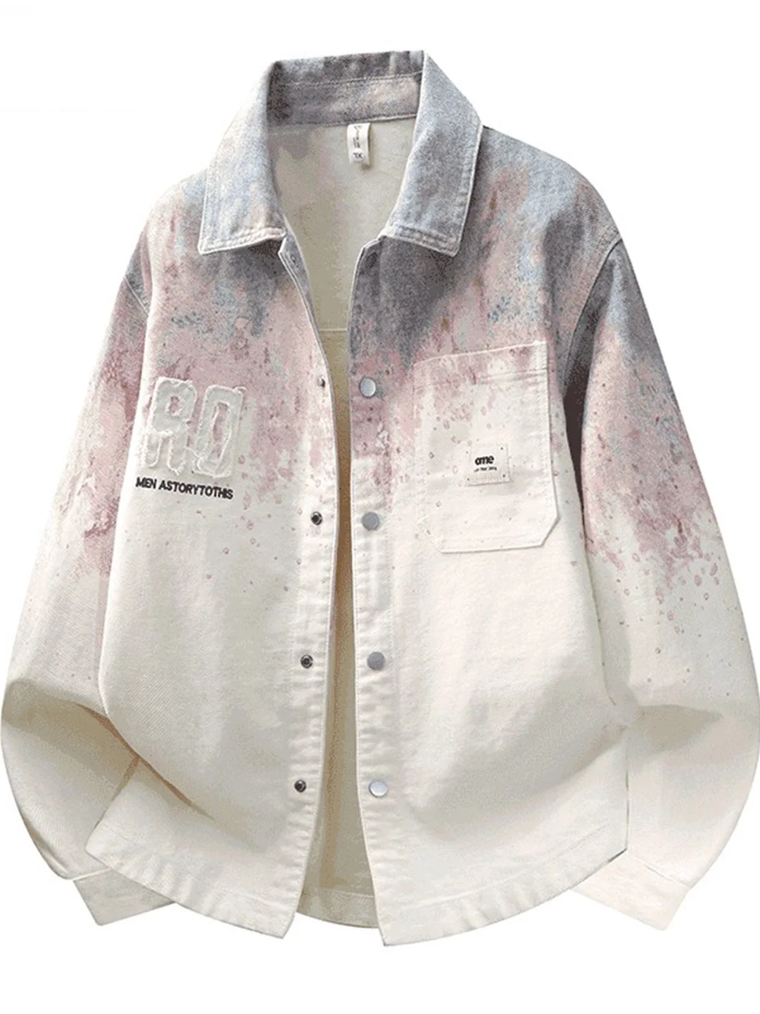 Retro American Tie Dye Denim Jacket Men's Loose Large Size Collarcoat Spring Fashion Casual Style Thickened Denim Jacket
Retro American Tie Dye Denim Jacket Men's Loose Large Size Collarcoat Spring Fashion Casual Style Thickened Denim Jacket