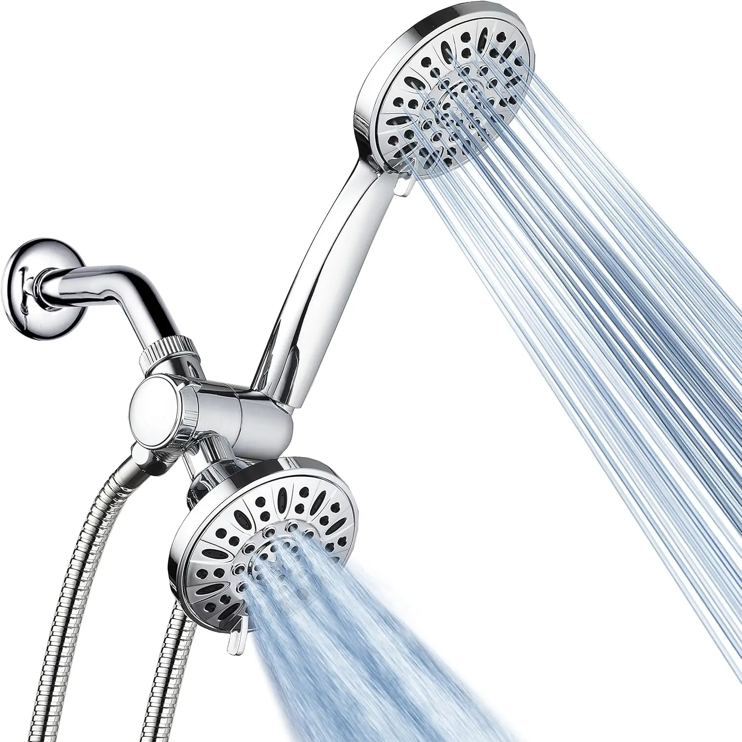 High Pressure 48-Setting 3-Way Combo Rain Shower Head and Hand Held Shower with 6-Setting Each for Flexible Showering
High Pressure 48-Setting 3-Way Combo Rain Shower Head and Hand Held Shower with 6-Setting Each for Flexible Showering