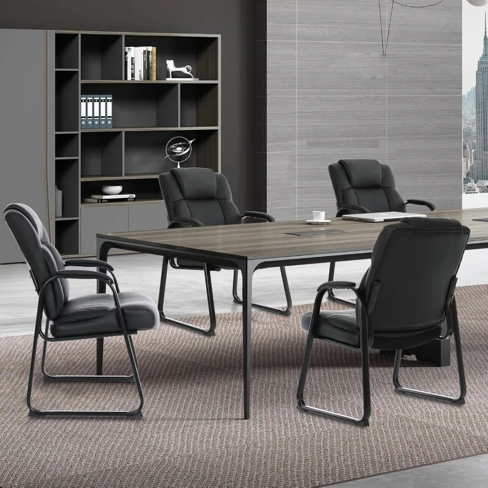 Big & Tall 500 lb. Guest Chair, Leather Reception Chairs with Sled Base and Padded Arm Rest for Waiting Room Office, Guest Chair
Big & Tall 500 lb. Guest Chair, Leather Reception Chairs with Sled Base and Padded Arm Rest for Waiting Room Office, Guest Chair