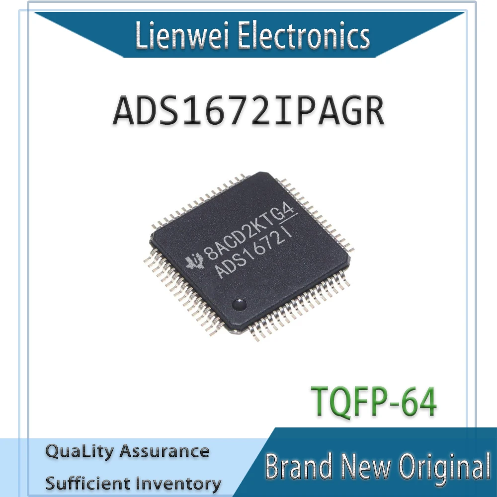 100% New Original ADS1672 ADS1672IPAGR ADS1672I IC Chipset TQFP-64
100% New Original ADS1672 ADS1672IPAGR ADS1672I IC Chipset TQFP-64