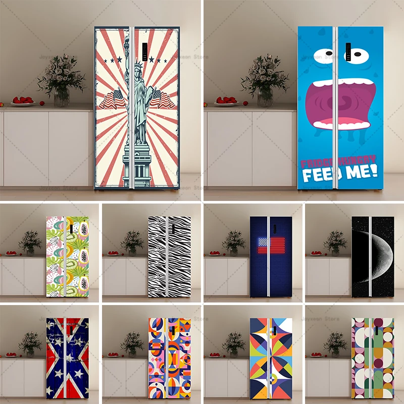 Graffiti Art Double Door Refrigerator Door Sticker PVC Waterproof Self-adhesive Painting Kitchen Refrigerator Decoration Sticker
Graffiti Art Double Door Refrigerator Door Sticker PVC Waterproof Self-adhesive Painting Kitchen Refrigerator Decoration Sticker