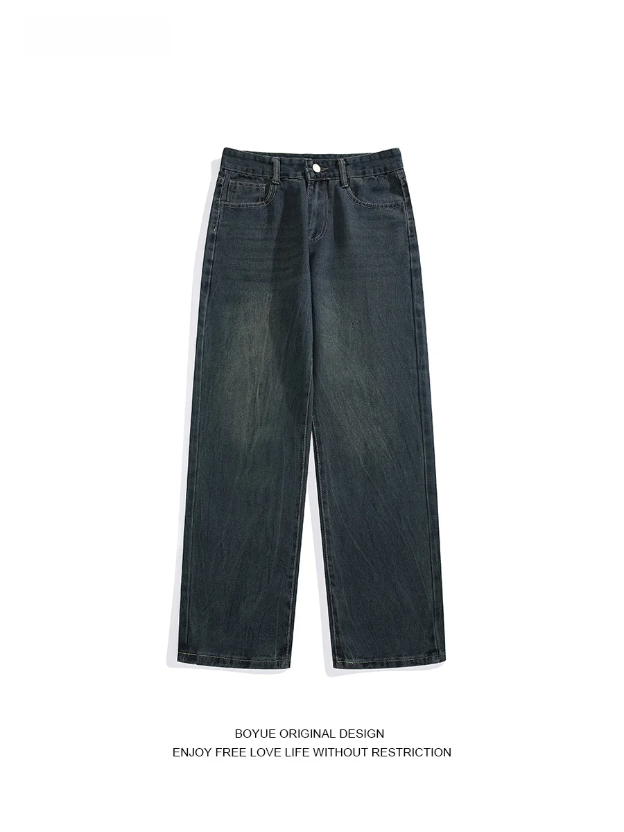 Boyue Vintage Waed Deep Blue Straight Leg Jeans Teenage Boys Slim Fit Casual Long Pants mid Waist Zipper Closure Loose Fit
Boyue Vintage Waed Deep Blue Straight Leg Jeans Teenage Boys Slim Fit Casual Long Pants mid Waist Zipper Closure Loose Fit