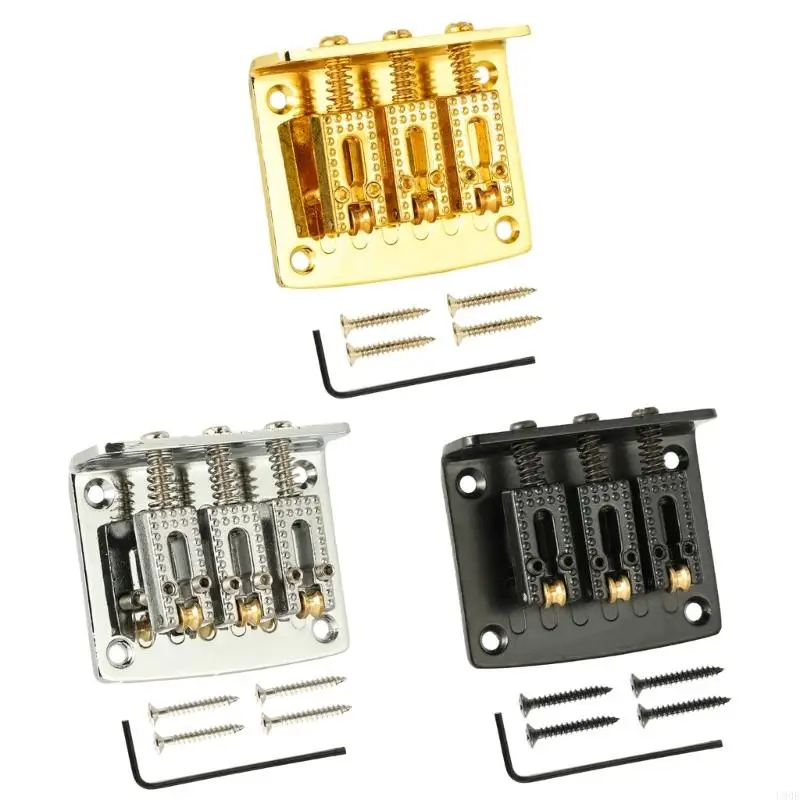 U90E Zinc Alloy Fixed Hardtail Saddle Bridge, Guitar Hard Tail Bridge Saddle 3 String Fixed Bridge Guitar Replacement Parts
U90E Zinc Alloy Fixed Hardtail Saddle Bridge, Guitar Hard Tail Bridge Saddle 3 String Fixed Bridge Guitar Replacement Parts