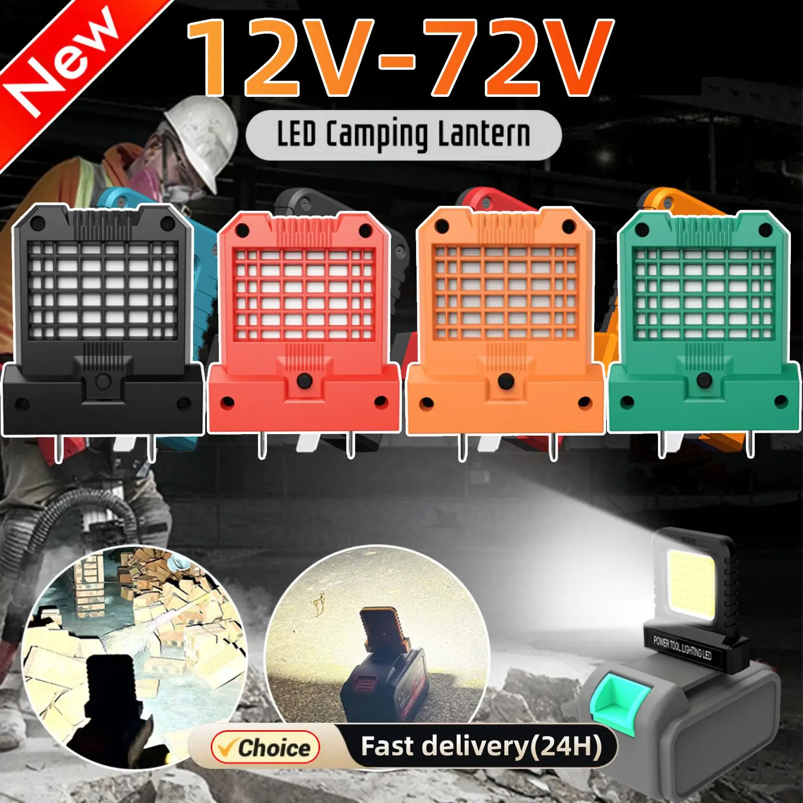 12V-72V LED Long-Lasting Strong Light with 2 Modes Lighting No Battery Super Bright Spotlight 550LM Outdoor Lighting Floodlight
12V-72V LED Long-Lasting Strong Light with 2 Modes Lighting No Battery Super Bright Spotlight 550LM Outdoor Lighting Floodlight