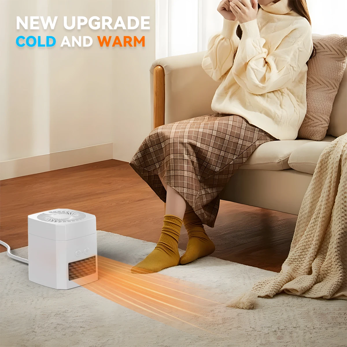 Dual-purpose electric air cooler fan and space heater, mini portable personal small air cooling regulator fan
Dual-purpose electric air cooler fan and space heater, mini portable personal small air cooling regulator fan