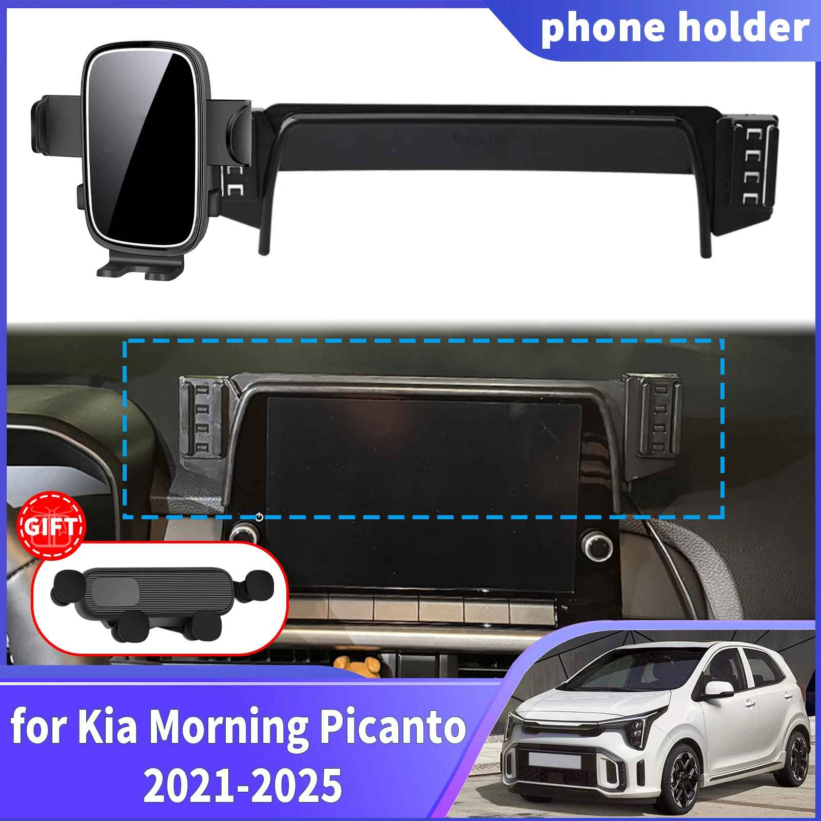 for Kia Morning Picanto 2021 2022 2023 2024 2025 Navigation Phone Holder Mount Customized Car accessoires Phone Holder
for Kia Morning Picanto 2021 2022 2023 2024 2025 Navigation Phone Holder Mount Customized Car accessoires Phone Holder