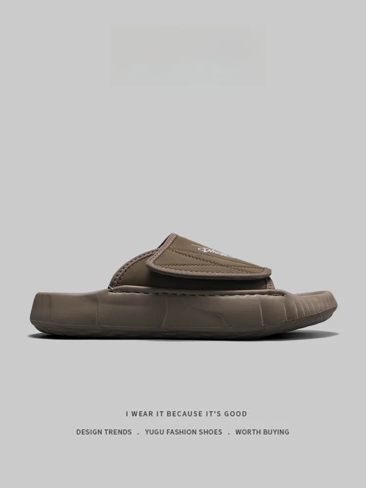 Men's Summer Slip-On Sandals Fashionable Magic Tape Flat Slippers Beach Shoes Breathable Cotton Upper Thick Bottom EVA Sole
Men's Summer Slip-On Sandals Fashionable Magic Tape Flat Slippers Beach Shoes Breathable Cotton Upper Thick Bottom EVA Sole