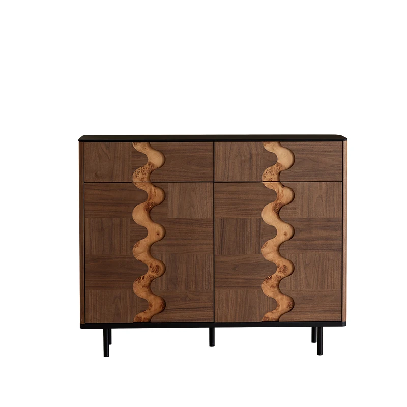 Solid wood storage cabinet, black walnut shoe cabinet, vintage retro elevator entrance cabinet, wall-integrated entrance cabinet
Solid wood storage cabinet, black walnut shoe cabinet, vintage retro elevator entrance cabinet, wall-integrated entrance cabinet