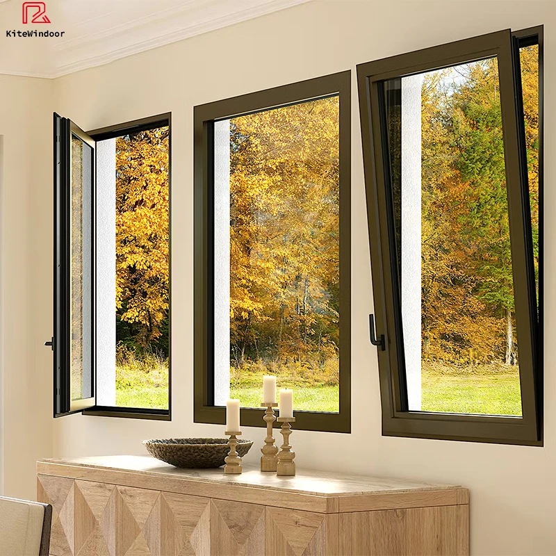 Modern Double Glazed Casement Windows Aluminum Alloy Frame Tempered Glass with Screen for Villas
Modern Double Glazed Casement Windows Aluminum Alloy Frame Tempered Glass with Screen for Villas