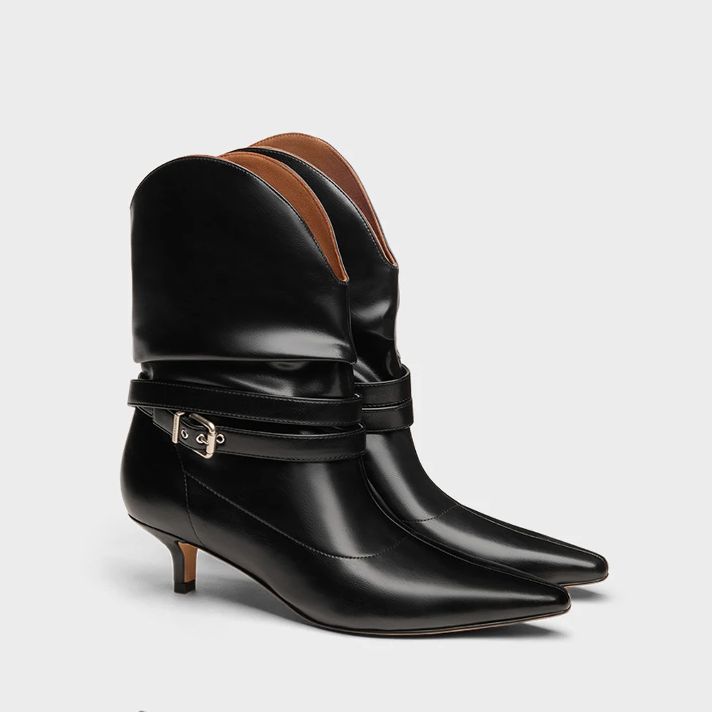 FWRD Women's Leather Pointed-Toe Low-Heel Ruched Western Ankle Boots, Comfortable for Daily Wear & Party Looks #FWRD000286
FWRD Women's Leather Pointed-Toe Low-Heel Ruched Western Ankle Boots, Comfortable for Daily Wear & Party Looks #FWRD000286