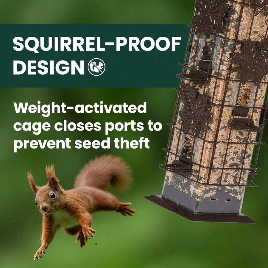 Perky-Pet 336-1SR Squirrel-Be-Gone Squirrel Proof Bird Feeder, 2LB, Outdoor Wild Bird Feeder With Weight-Activated Perches
Perky-Pet 336-1SR Squirrel-Be-Gone Squirrel Proof Bird Feeder, 2LB, Outdoor Wild Bird Feeder With Weight-Activated Perches