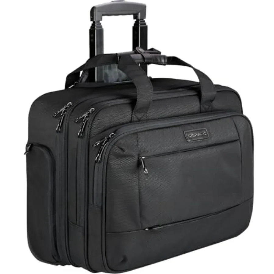 Rolling Laptop Bag for Men Women, Rolling Laptop Wheeled Briefcase for Business Fits Up to 17.3 Inch Laptop, Water-Repellent Wh
Rolling Laptop Bag for Men Women, Rolling Laptop Wheeled Briefcase for Business Fits Up to 17.3 Inch Laptop, Water-Repellent Wh
