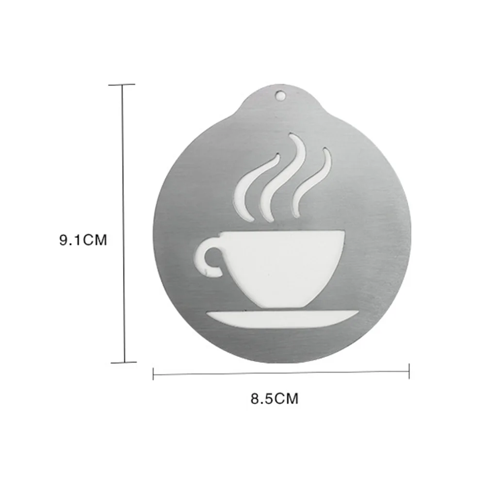 Coffee Stencils 8 5cm Diameter Stainless Steel Cappuccino Art Templates Cake Decorating Tools Easy Clean Kitchen Bar Supplies
Coffee Stencils 8 5cm Diameter Stainless Steel Cappuccino Art Templates Cake Decorating Tools Easy Clean Kitchen Bar Supplies