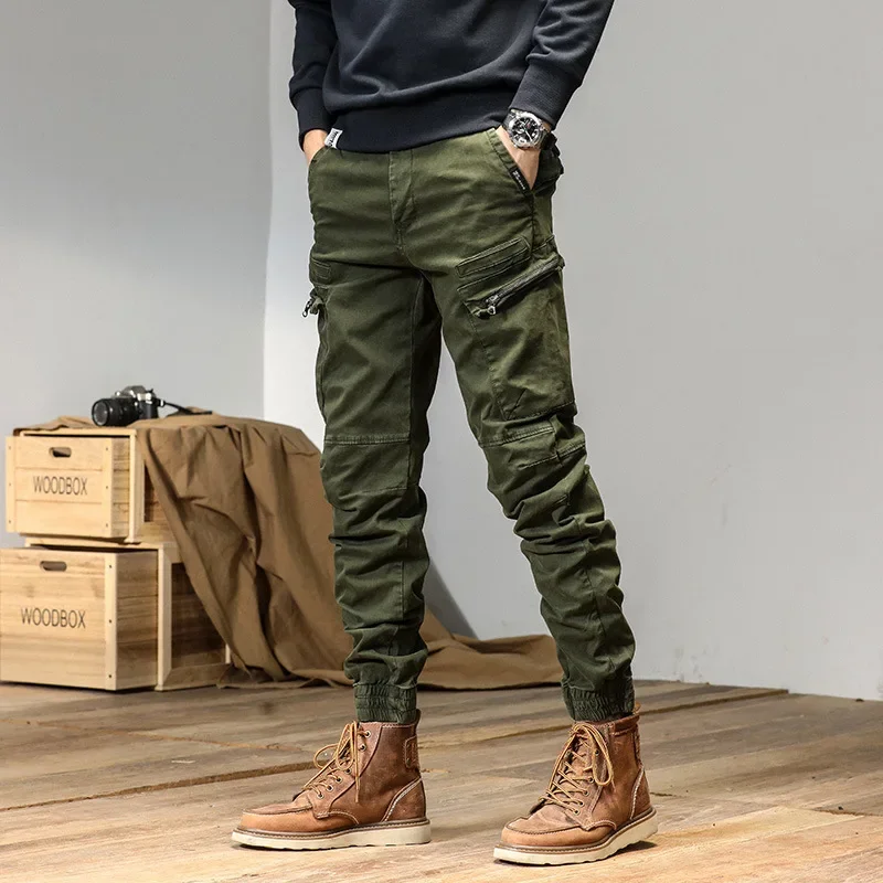 2025 Cargo Pants Men Side Zipper Casual Multi-pocket Denim Trousers For Men Khaki Black Joggers Streetwear Workwear Tactical Pan
2025 Cargo Pants Men Side Zipper Casual Multi-pocket Denim Trousers For Men Khaki Black Joggers Streetwear Workwear Tactical Pan