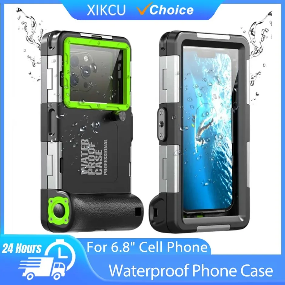 15m Diving 50ft Diving Photography Professional Waterproof Phone Case Holsters Lanyard for IPhone Samsung 6.8" Cell Phone
15m Diving 50ft Diving Photography Professional Waterproof Phone Case Holsters Lanyard for IPhone Samsung 6.8" Cell Phone