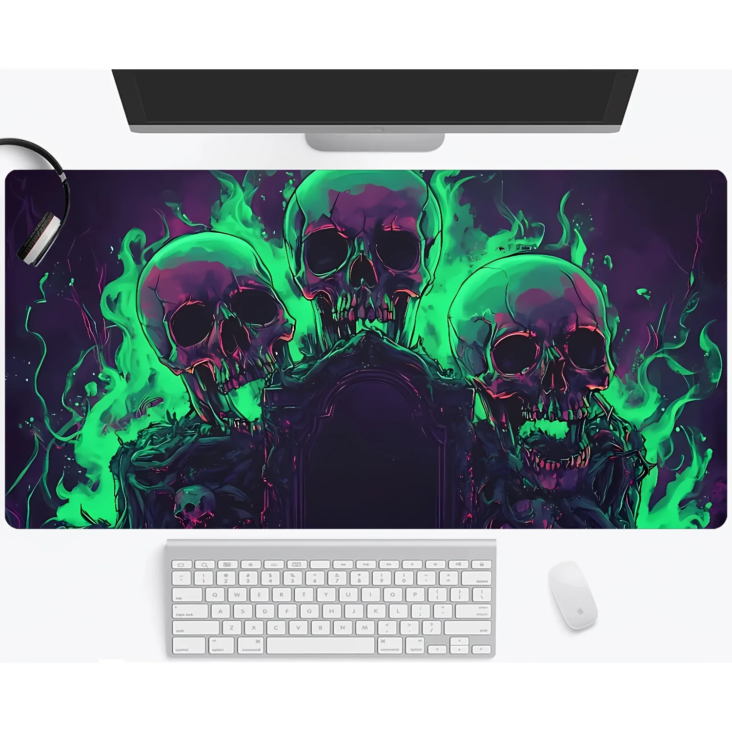 Horror Gothic Skull Skeleton Mouse Pad Rubber non-slip base Desk Mat High quality material gaming mat mousepad with lock edge
Horror Gothic Skull Skeleton Mouse Pad Rubber non-slip base Desk Mat High quality material gaming mat mousepad with lock edge