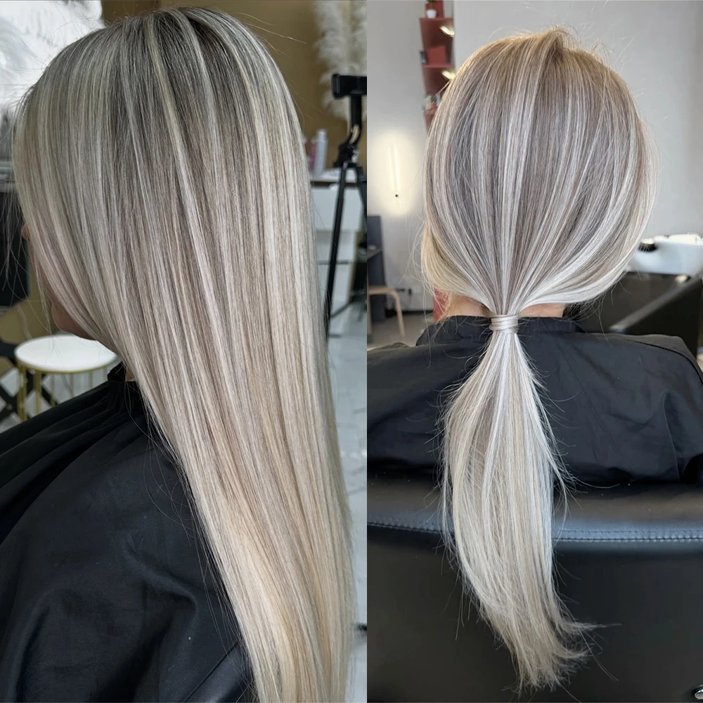 2026 New In Ash Platinum Blonde Lace Front Wig Highlights 13x4 Long Straight Wig Balayage Colored Synthetic Fiber Wigs 28 Inch
2026 New In Ash Platinum Blonde Lace Front Wig Highlights 13x4 Long Straight Wig Balayage Colored Synthetic Fiber Wigs 28 Inch