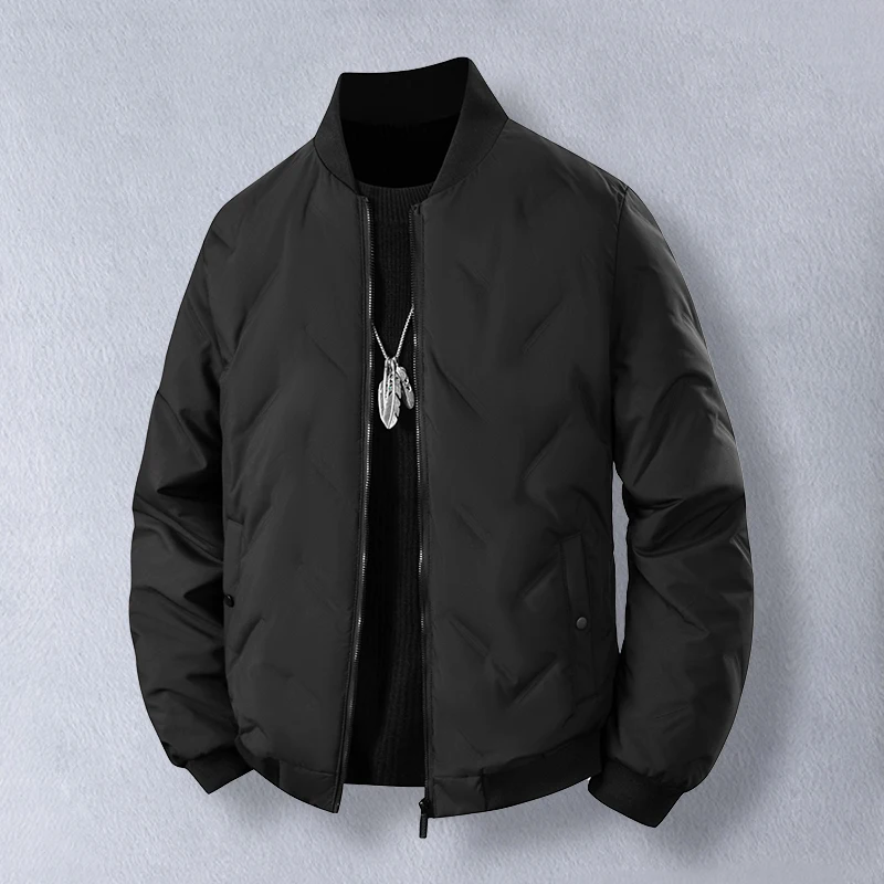 Lightweight Thiened ort Baseball Collar down Jaet Men's Faion Urban Sle Windproof Warm Dad Clothes Outerwear
Lightweight Thiened ort Baseball Collar down Jaet Men's Faion Urban Sle Windproof Warm Dad Clothes Outerwear