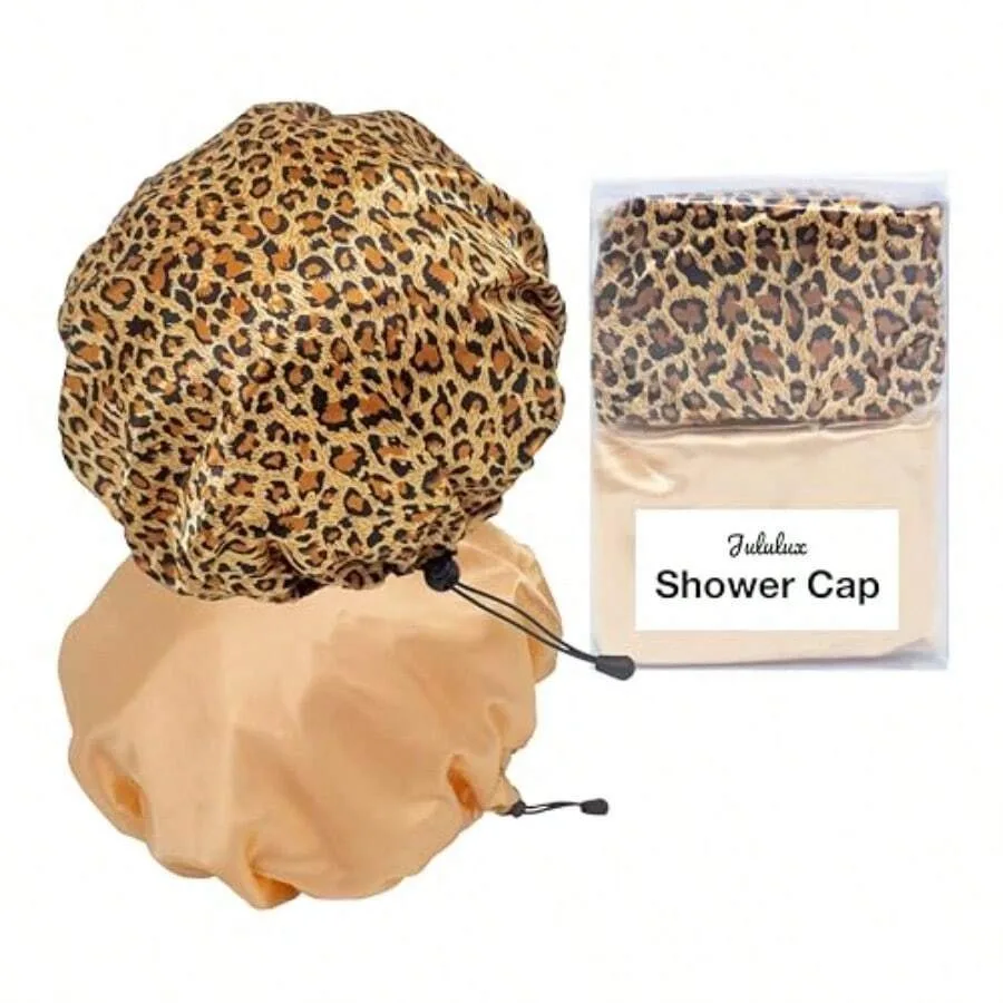 HLJ Luxury Reusable Shower Caps For Women 2 PCS Adjustable Waterproof Bath Caps Elegant And Durable Suitable For All Hair Types
HLJ Luxury Reusable Shower Caps For Women 2 PCS Adjustable Waterproof Bath Caps Elegant And Durable Suitable For All Hair Types
