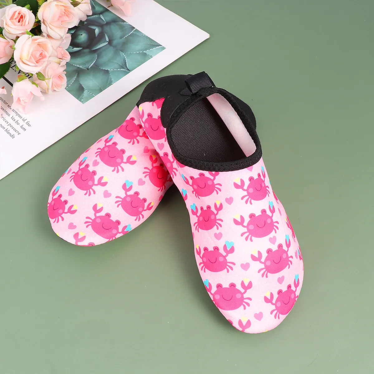 1Pair Breathable Quick Dry Water Shoes Kids Pink Crab Pattern Anti Skid Beach Seaside Shoes Size 26 27 Inner Length 15.5cm
1Pair Breathable Quick Dry Water Shoes Kids Pink Crab Pattern Anti Skid Beach Seaside Shoes Size 26 27 Inner Length 15.5cm