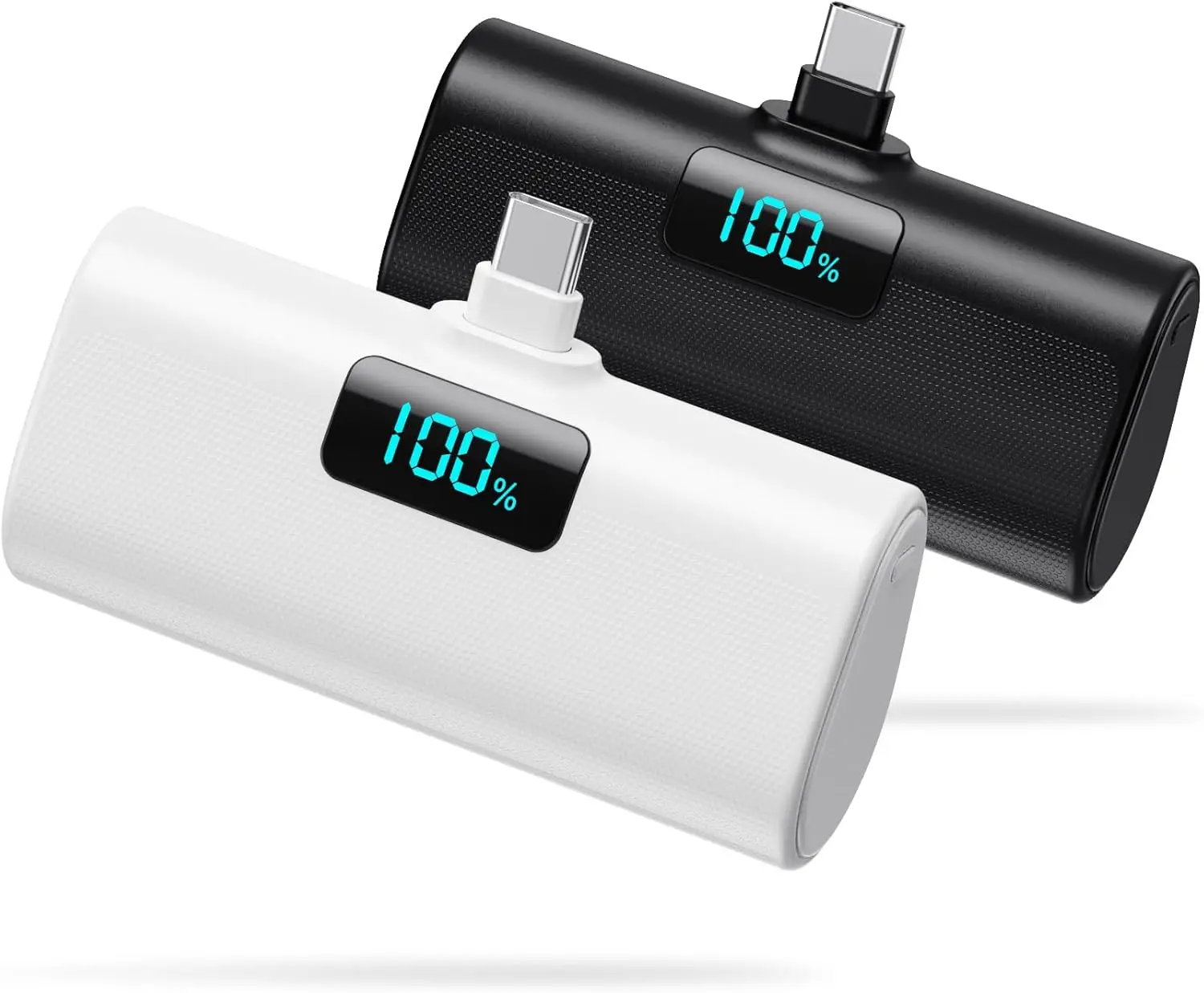 Набор из 2 портативных зарядных устройств с встроенным USB-C, внешний аккумулятор емкостью 5200 мАч, совместимый с устройствами iPhone, Samsung, Android
Набор из 2 портативных зарядных устройств с встроенным USB-C, внешний аккумулятор емкостью 5200 мАч, совместимый с устройствами iPhone, Samsung, Android