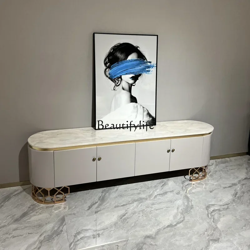 09z.Light luxury marble TV cabinet Italian-style large and small apartment high-end simple locker
09z.Light luxury marble TV cabinet Italian-style large and small apartment high-end simple locker