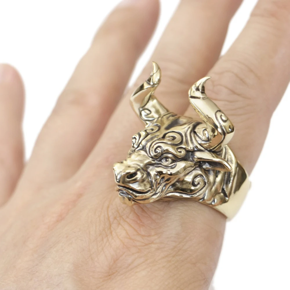 Brass Huge Heavy Bull Biker Ring Punk Animal Jewelry BK389 Open US Size 8~15
Brass Huge Heavy Bull Biker Ring Punk Animal Jewelry BK389 Open US Size 8~15