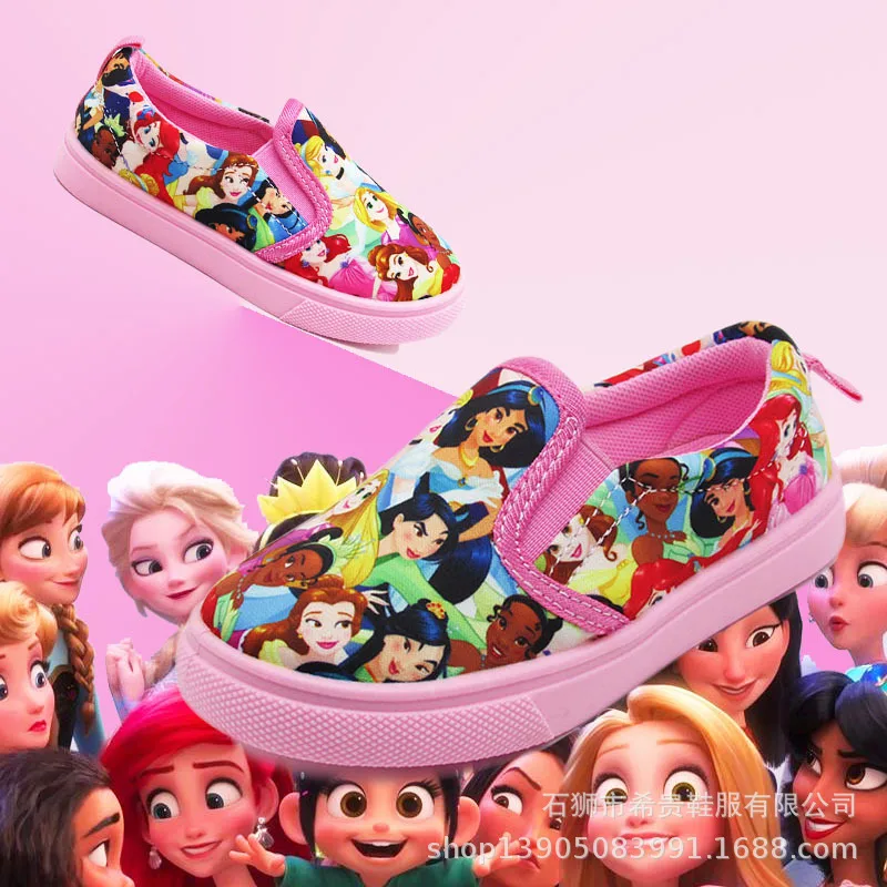 Детская повседневная парусиновая обувь Disney, детская розовая удобная обувь для девочек с ленивым рисунком Priness, размер 26–31
Детская повседневная парусиновая обувь Disney, детская розовая удобная обувь для девочек с ленивым рисунком Priness, размер 26–31