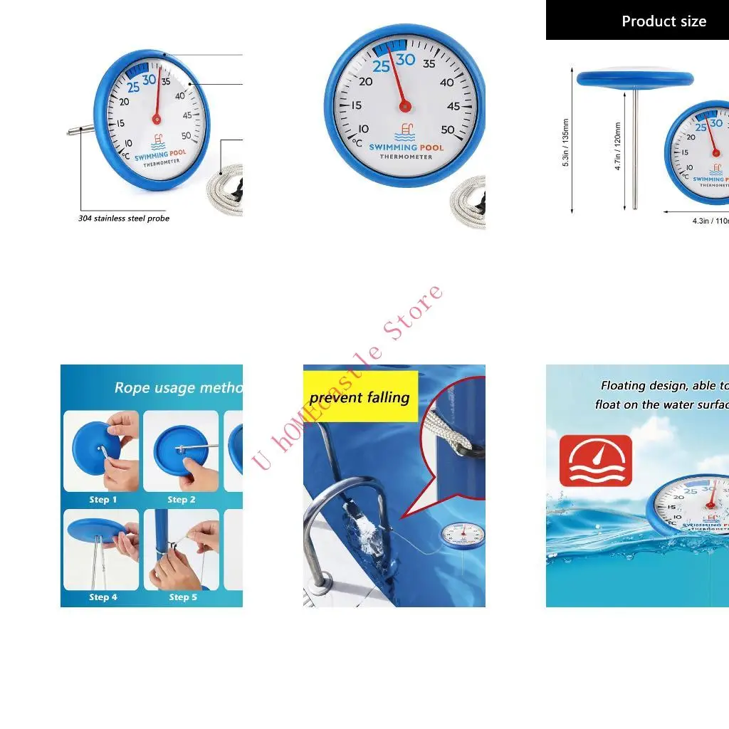 63HF Premium Floating Water Thermometers For Pools Hot Tubs And Baby Baths With Accurate Temperature Reading
63HF Premium Floating Water Thermometers For Pools Hot Tubs And Baby Baths With Accurate Temperature Reading