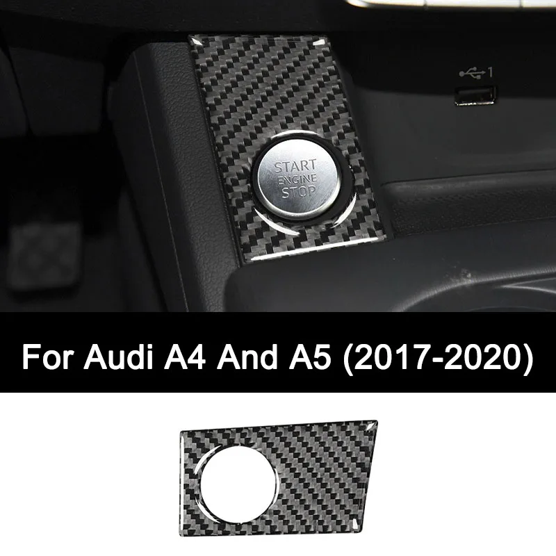 For Audi A4 and A5 2017-2020 (B9 F5) Premium Carbon Fiber Car Engine Start Button Panel Stickers, Interior Auto Accessories
For Audi A4 and A5 2017-2020 (B9 F5) Premium Carbon Fiber Car Engine Start Button Panel Stickers, Interior Auto Accessories