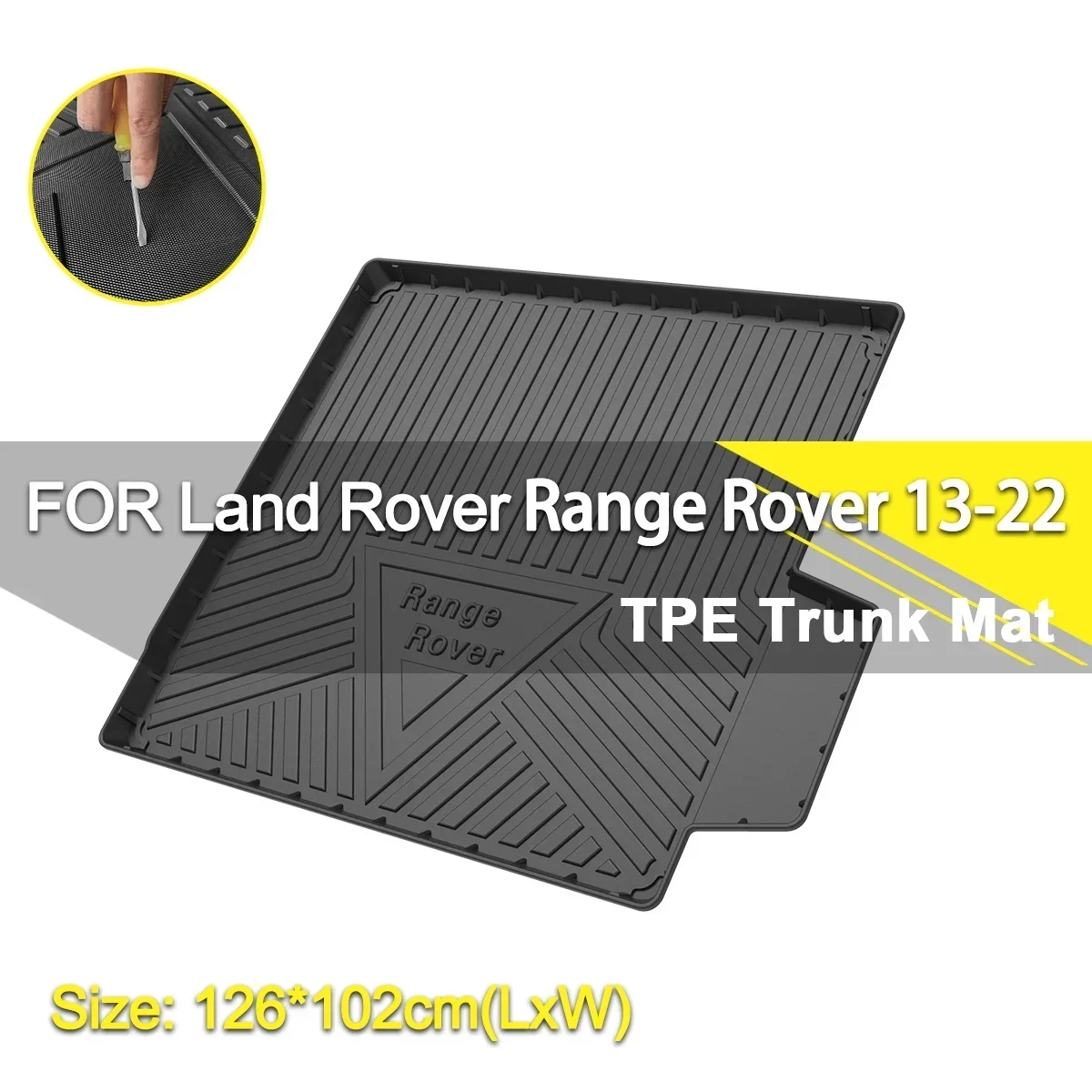 Car Rear Trunk Cover Mat Waterproof Non-Slip Rubber TPE Cargo Liner Accessories For Land Rover Range Rover 2013-2022
Car Rear Trunk Cover Mat Waterproof Non-Slip Rubber TPE Cargo Liner Accessories For Land Rover Range Rover 2013-2022