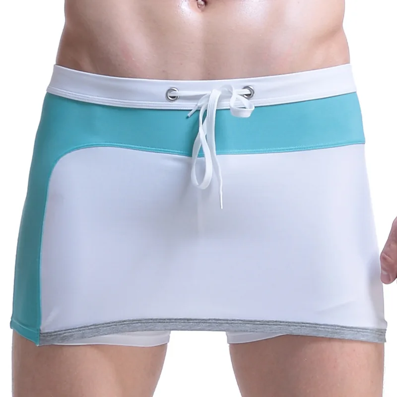 Male 2-in-1 Skirt Swim Trunks Color Block Drawstring Quick Dry Low Waist Beach Spa Men Swimming Shorts
Male 2-in-1 Skirt Swim Trunks Color Block Drawstring Quick Dry Low Waist Beach Spa Men Swimming Shorts