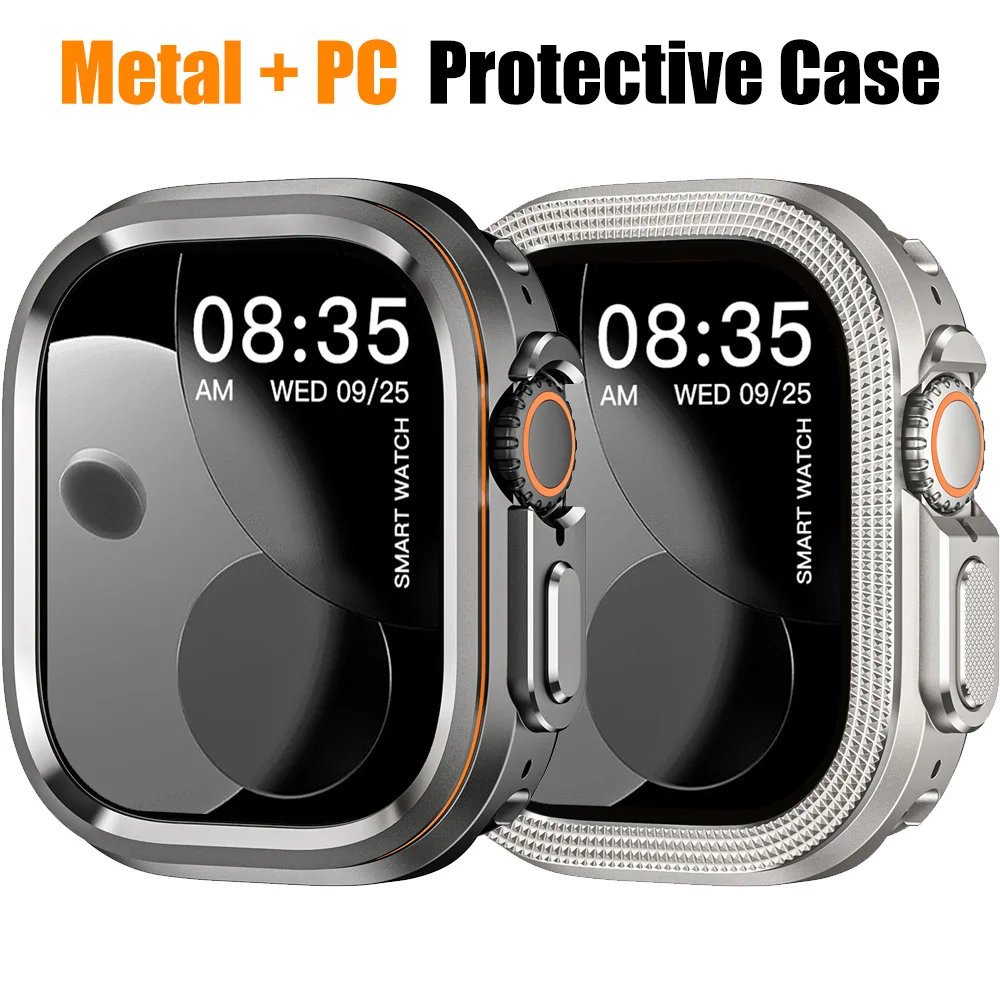 Metal + PC Cover for Apple Watch Ultra 3/2/1 49mm Anti-Scratch Shockproof Protective Case for Iwatch 49MM Rhombus Pattern / Halo
Metal + PC Cover for Apple Watch Ultra 3/2/1 49mm Anti-Scratch Shockproof Protective Case for Iwatch 49MM Rhombus Pattern / Halo