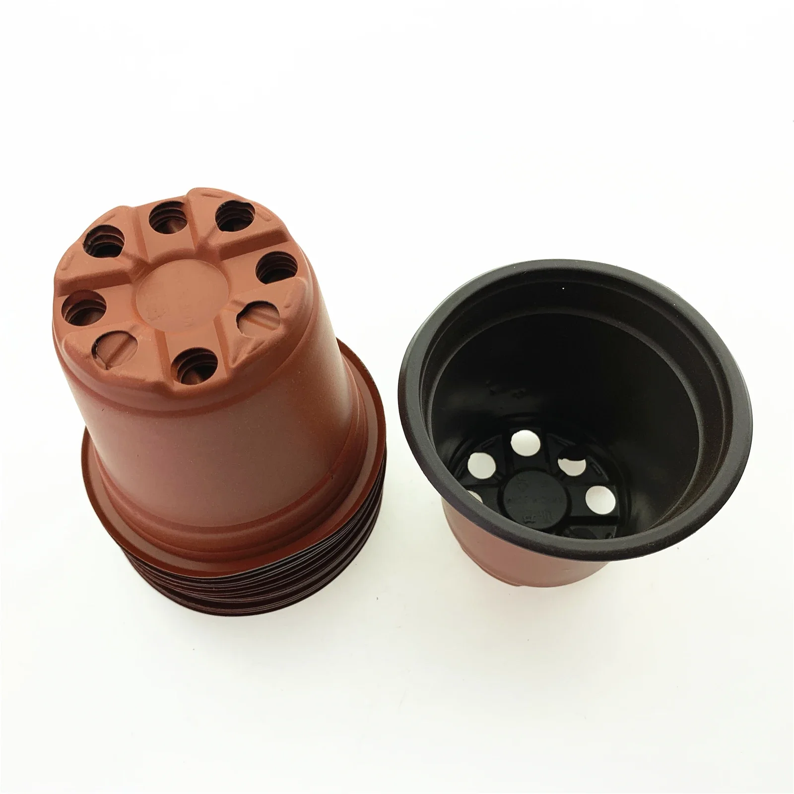 50pcs Plastic Seedling Pot Double Color Flowerpot Nutrition Cup Nutrition Bowl Planting Transplanting Basin Not Damage
50pcs Plastic Seedling Pot Double Color Flowerpot Nutrition Cup Nutrition Bowl Planting Transplanting Basin Not Damage
