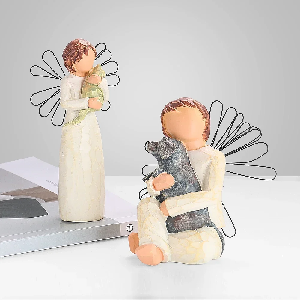 1PC Imitation Angel Carving Valentine's Day Ornaments Resin Artifact Garden Figurines Office Decoration Accessoires Miniatures
1PC Imitation Angel Carving Valentine's Day Ornaments Resin Artifact Garden Figurines Office Decoration Accessoires Miniatures