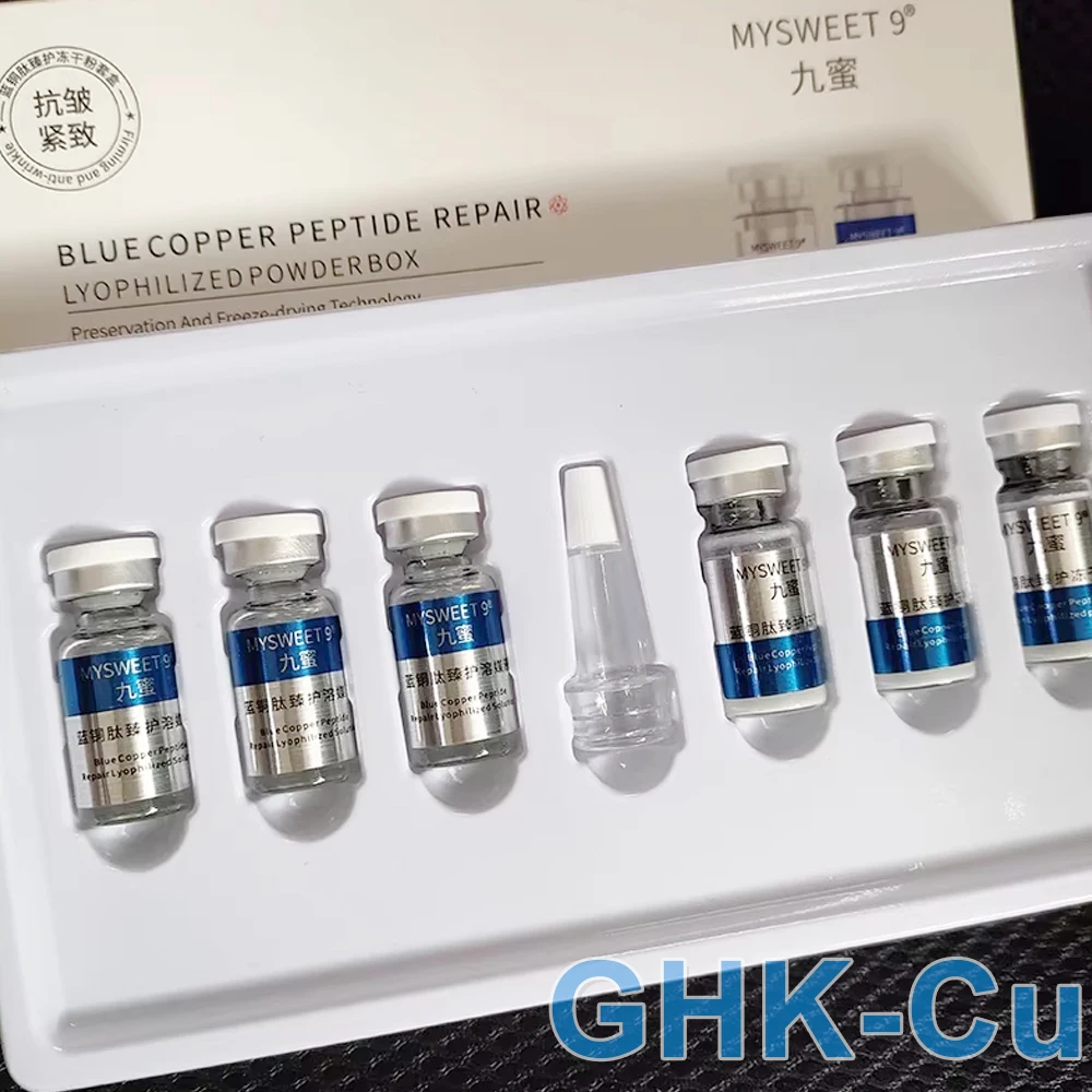 GHK-Cu Blue Copper Oligopeptide Peptide Freeze-Dried Powder Kit: Набор для увлажнения, укрепления, восстановления и омоложения кожи
GHK-Cu Blue Copper Oligopeptide Peptide Freeze-Dried Powder Kit: Набор для увлажнения, укрепления, восстановления и омоложения кожи