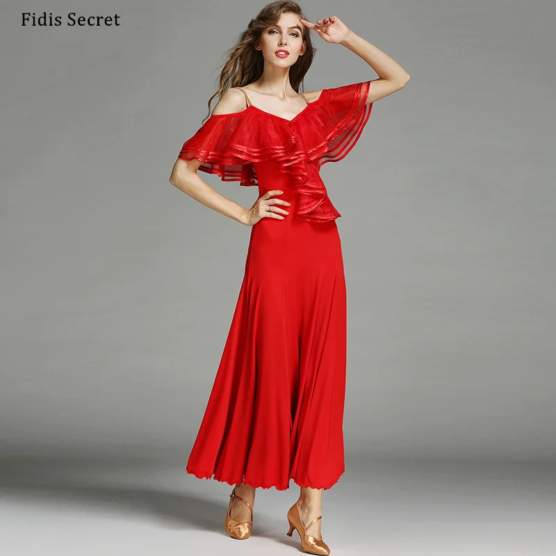 MY758 Woman Standard Ballroom Dance Long Dress Red/Green/Black Stage Competition Costumes Adult Tango/Waltz/Square Stage Clothes
MY758 Woman Standard Ballroom Dance Long Dress Red/Green/Black Stage Competition Costumes Adult Tango/Waltz/Square Stage Clothes