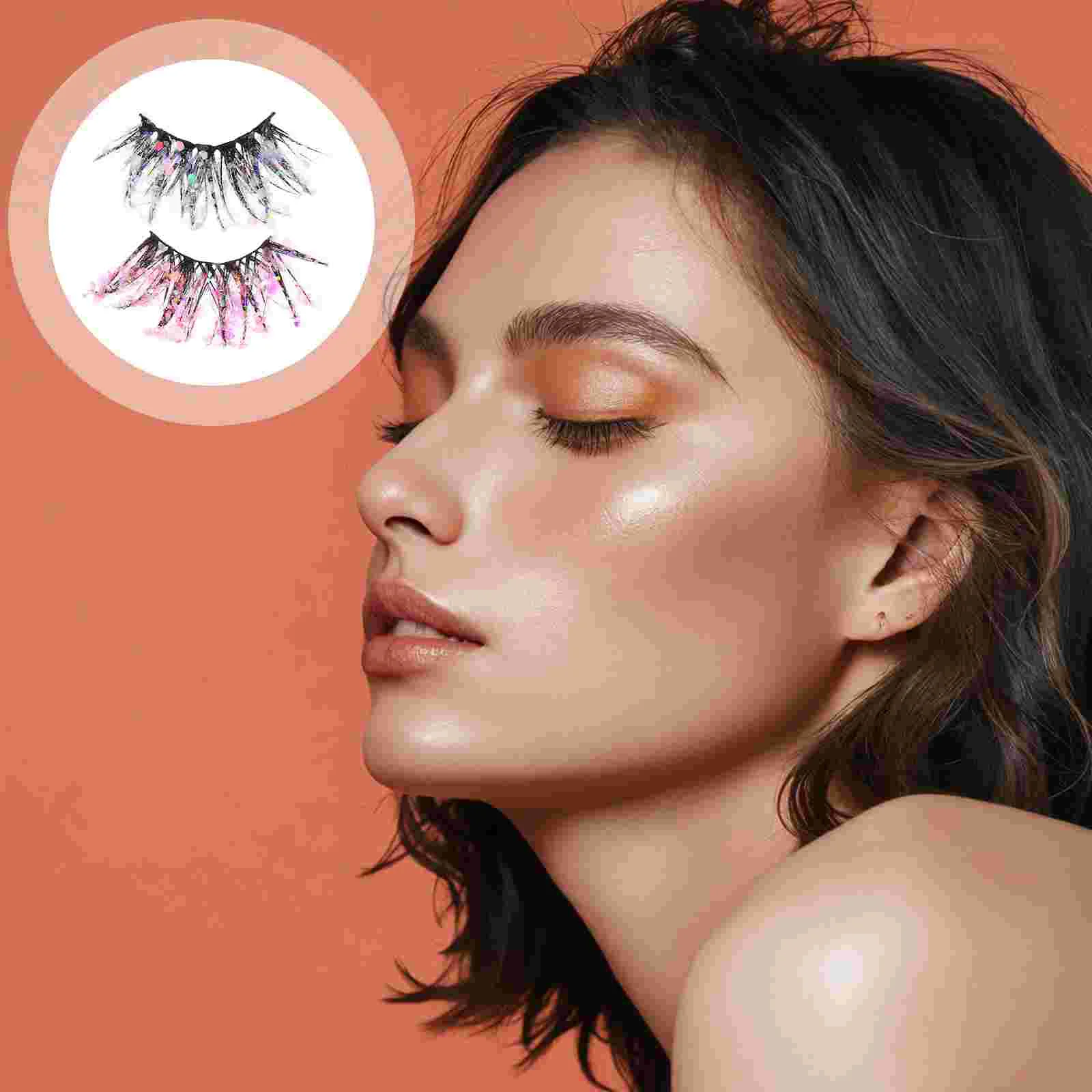 2 Pairs Christmas Fake Eyelashes Miss Colored Extensions Fiber Glitter Soft Light False
2 Pairs Christmas Fake Eyelashes Miss Colored Extensions Fiber Glitter Soft Light False