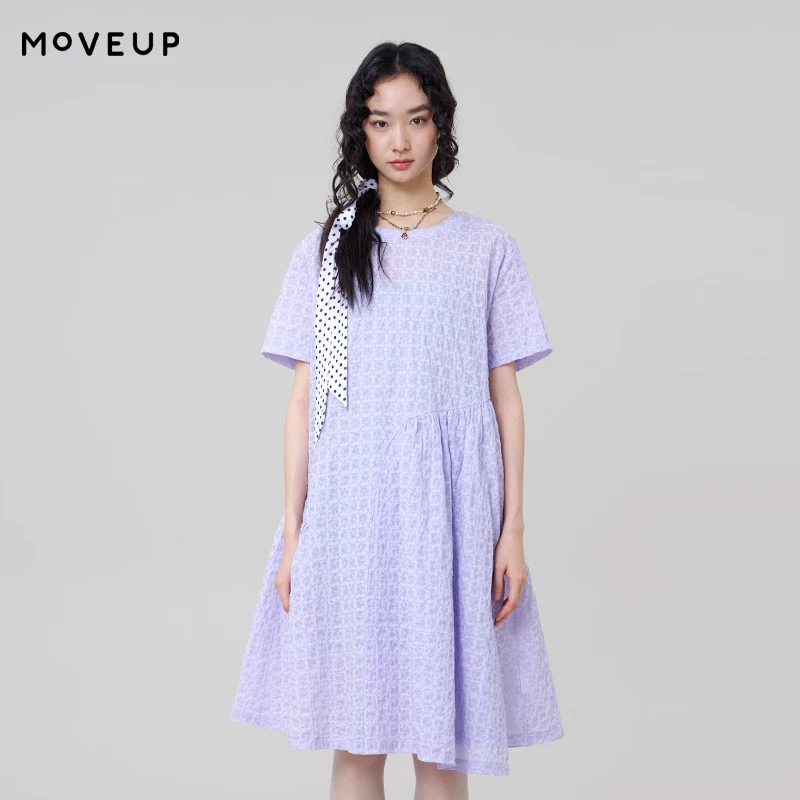 MOVEUP Short Sleeved Round Neck Dress 2026 Summer New Pure Cotton Small Round Neck Pleated Loose Two-Piece Set Dress 3ELX21305
MOVEUP Short Sleeved Round Neck Dress 2026 Summer New Pure Cotton Small Round Neck Pleated Loose Two-Piece Set Dress 3ELX21305