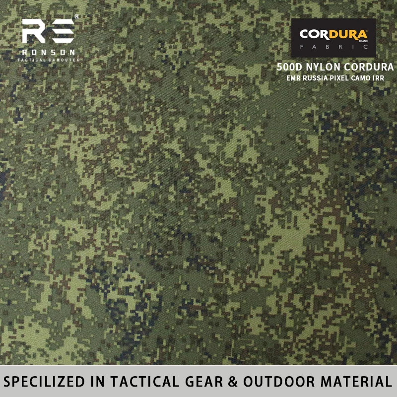 500D Nylon Cordura EMR Camo Water-Resistant PU Coated for Tactical Gear Backpack Military Rucksack Camping
500D Nylon Cordura EMR Camo Water-Resistant PU Coated for Tactical Gear Backpack Military Rucksack Camping