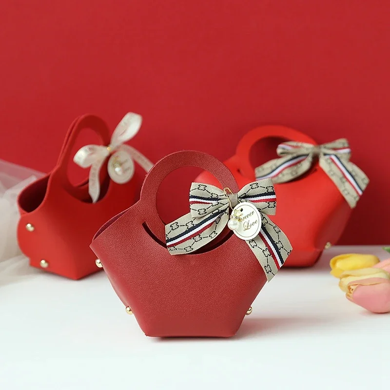 10 Pcs Faux Leather Gift Bags Wedding Party Favor Boxes with Bow Ribbon Gift Packaging Candy Chocolate Box Portable Mini Handbag
10 Pcs Faux Leather Gift Bags Wedding Party Favor Boxes with Bow Ribbon Gift Packaging Candy Chocolate Box Portable Mini Handbag