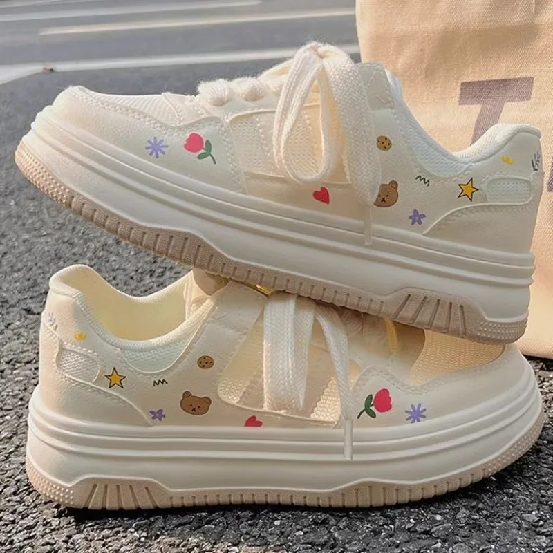 Platform White Sneakers Women Summer 2026 Thick Sole Mesh Breathable Cute Student Casual Skate Shoe
Platform White Sneakers Women Summer 2026 Thick Sole Mesh Breathable Cute Student Casual Skate Shoe