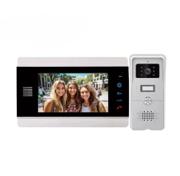 Заводская цена 7-дюймовый экран HD 1080P 4-проводная система видеодомофона Безопасный дверной звонок
Заводская цена 7-дюймовый экран HD 1080P 4-проводная система видеодомофона Безопасный дверной звонок