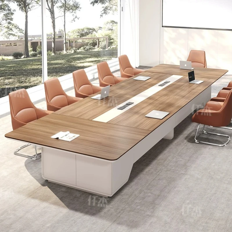 YJQ medium and large conference long table light luxury modern office meeting room business negotiation table
YJQ medium and large conference long table light luxury modern office meeting room business negotiation table