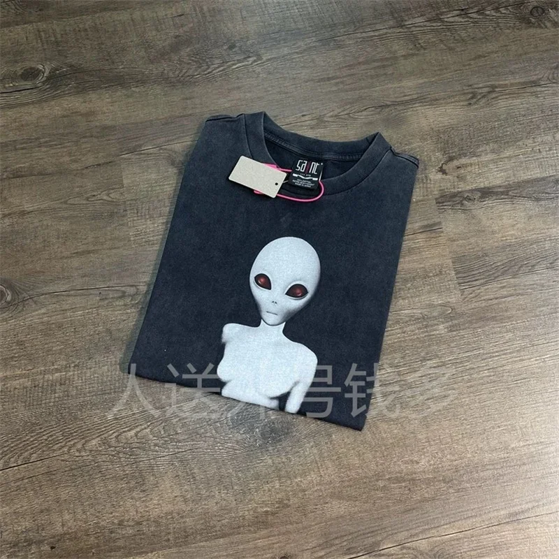 25ss Pure Cotton Saint Michael T Shirts Men Women Washed Blue Casual Oversized Short Sleeve
25ss Pure Cotton Saint Michael T Shirts Men Women Washed Blue Casual Oversized Short Sleeve