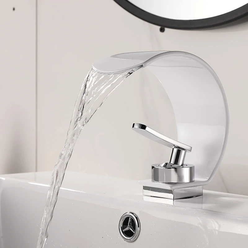 C-shaped waterfall faucet washbasin hot and cold creative personality bathroom sink washbasin toilet faucet household use
C-shaped waterfall faucet washbasin hot and cold creative personality bathroom sink washbasin toilet faucet household use