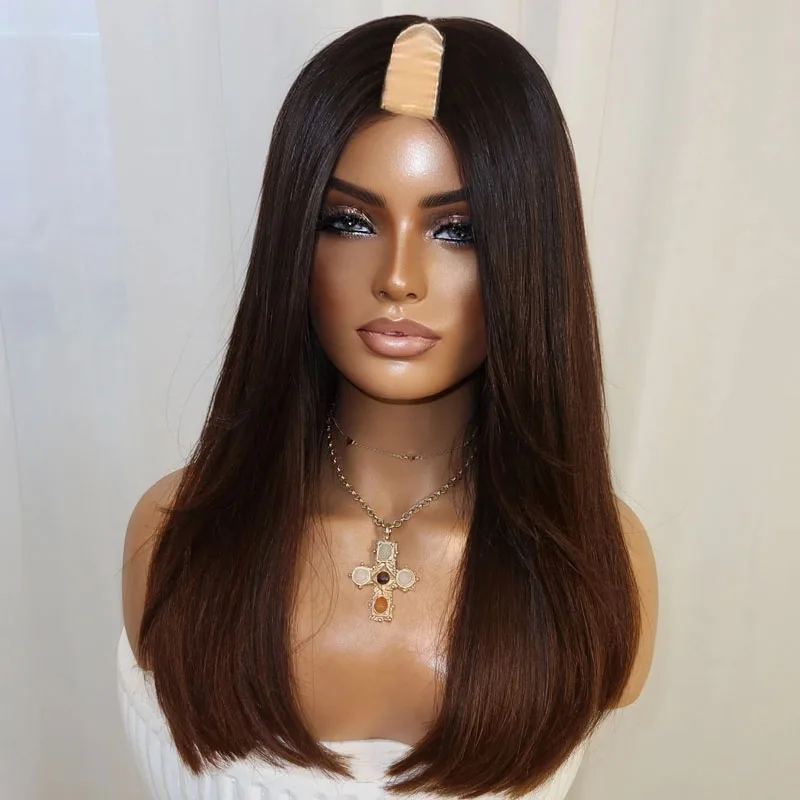 Накладные парики Eversilky Bob Silky Straight Easy Wear Ombre Auburn Brown из натуральных волос Реми, с регулируемой средней U-образной частью 1x4, для чернокожих женщин
Накладные парики Eversilky Bob Silky Straight Easy Wear Ombre Auburn Brown из натуральных волос Реми, с регулируемой средней U-образной частью 1x4, для чернокожих женщин