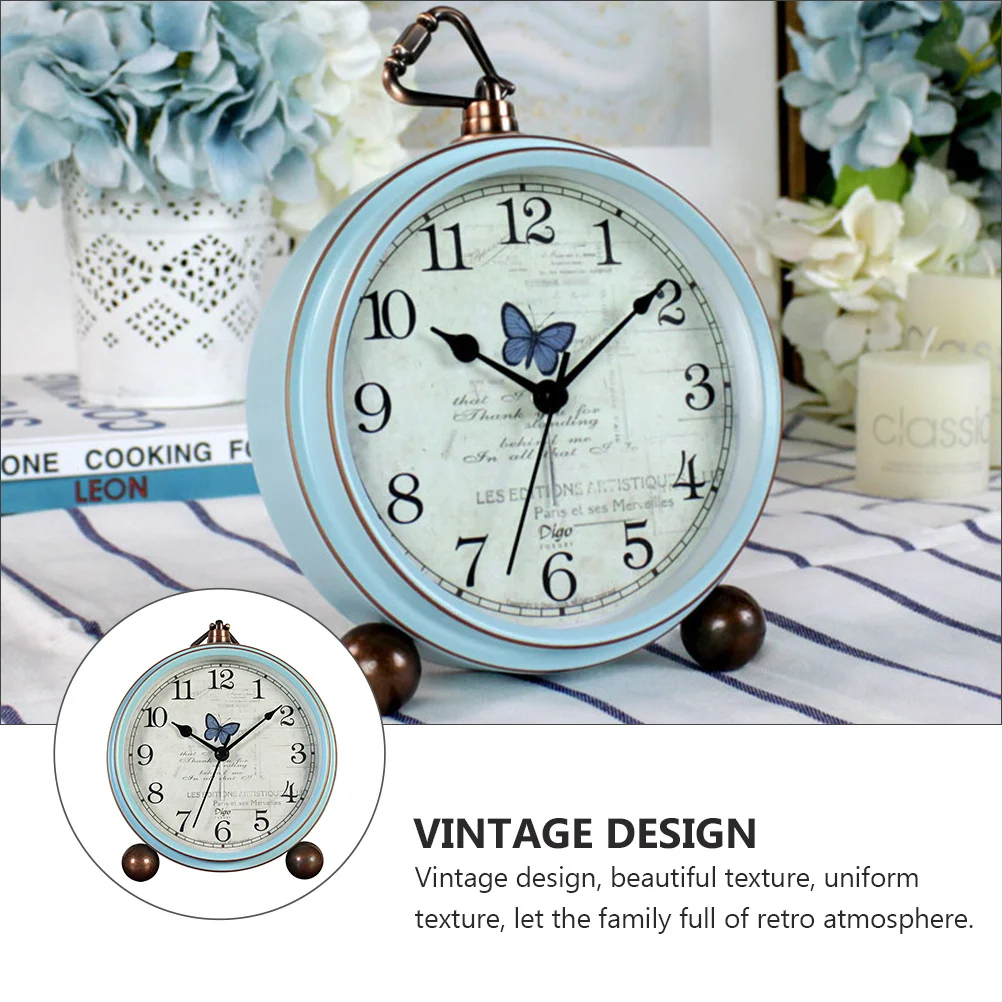 1pc Vintage Metal Glass Alarm Clock Retro Home Decor Creative Desktop Ornament For Bedroom Office Conference Room Design
1pc Vintage Metal Glass Alarm Clock Retro Home Decor Creative Desktop Ornament For Bedroom Office Conference Room Design
