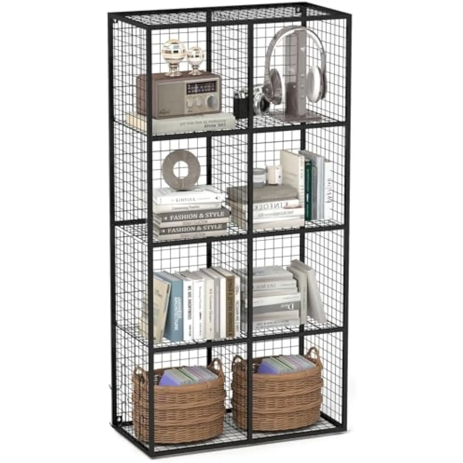 8-Cube Wire Cube Storage, Heavy Duty Metal Storage Organizer, Grids Storage Bins Shelving with Metal Frame, Modular Bookshelf S
8-Cube Wire Cube Storage, Heavy Duty Metal Storage Organizer, Grids Storage Bins Shelving with Metal Frame, Modular Bookshelf S